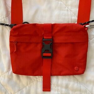 Athleta Red Crossbody Bag pre-owned